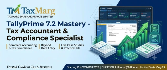 TallyPrime 7.2 Mastery - Complete Accounting & Tax Compliance
